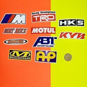 3/$20 10x brand new car racer waterproof stickers